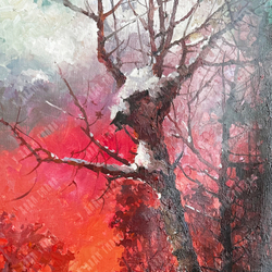 Быков В. А. Красное утро. Холст, масло. Россия. 2020 г.