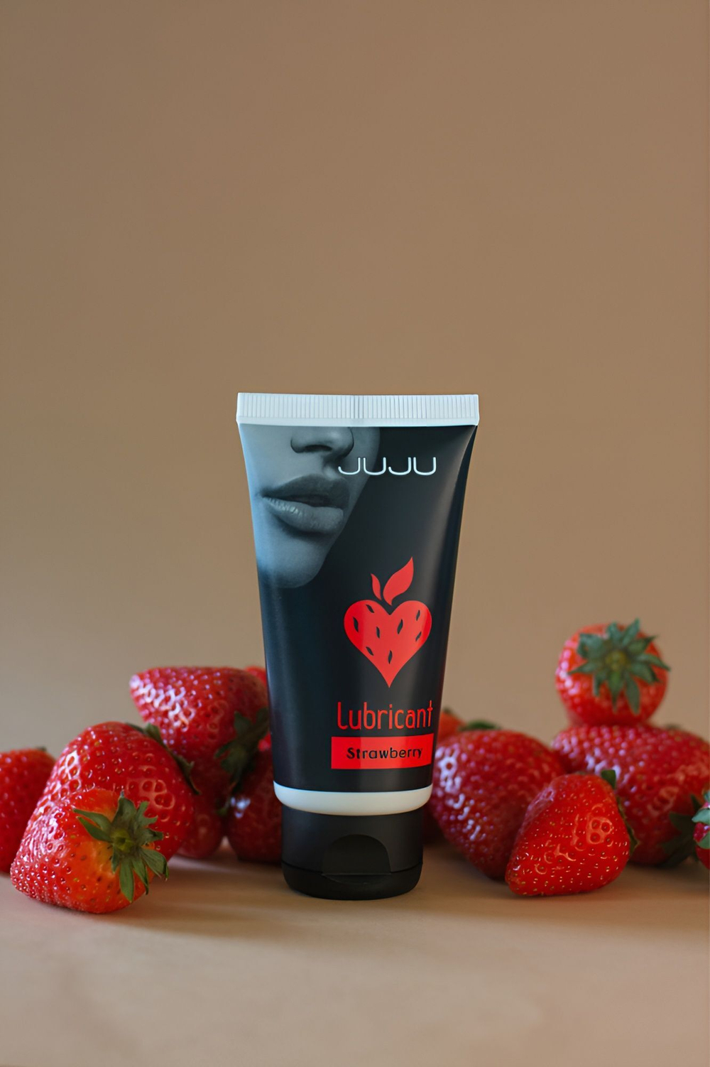 Съедобный лубрикант JUJU Strawberry с ароматом клубники - 50 мл.