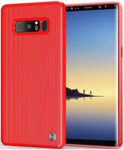 Чехол для Samsung Galaxy Note 8  цвет Red (красный), серия Bevel от Caseport