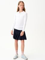 Джемпер поло для девочки 1327 белый