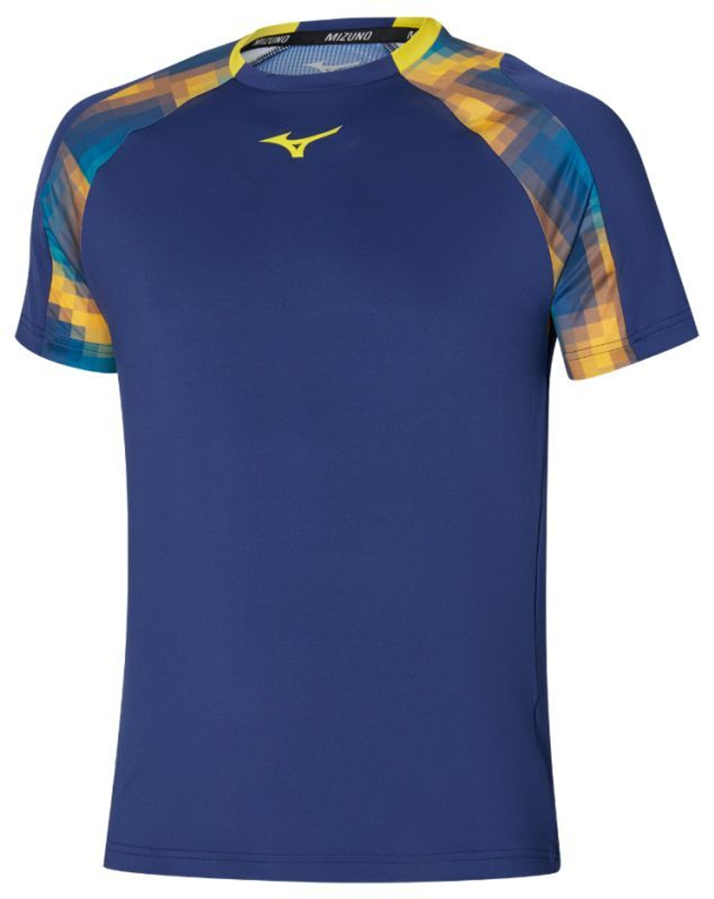 Мужская теннисная футболка Mizuno Frontier Shadow - небесный