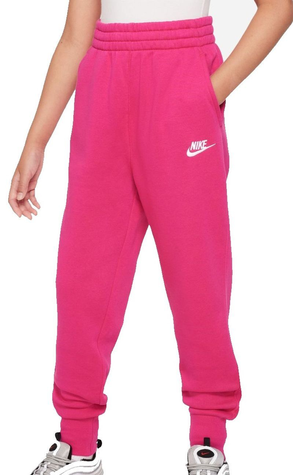 Брюки для девочки Nike Court Club Pants - fireberry/fireberry/white - Pink