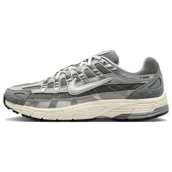NIKE P 6000 Беговые кроссовки Низкие Топовые Флэт Белый Золотой/Легкий Лимонит/Металлическое Серебро/Белый Унисекс