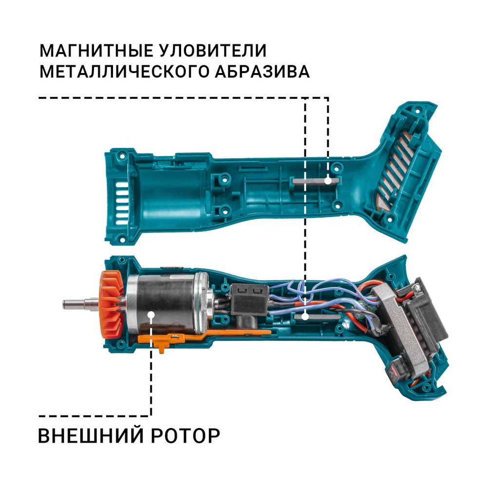 Машина шлифовальная угловая аккумуляторная BORT BWS-21Li-Pro (без АКБ и ЗУ)
