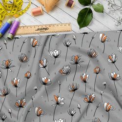 Ткань премиум шифон танцующие петали цветка