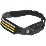 Фонарь налобный светодиодный 3COB + 1W 8 режимов. аккумуляторная батарея 800mAh, USB