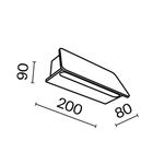 Настенный светильник (бра) Outdoor O429WL-L6GF3K