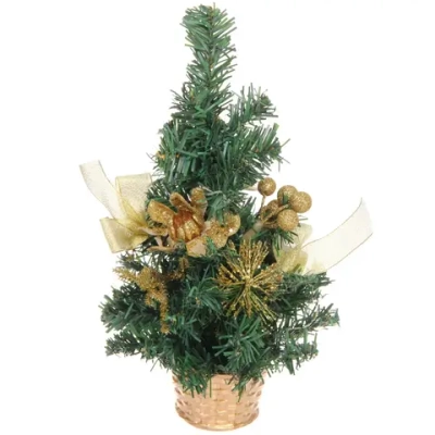 Елка декоративная «Сказочный блеск» 30 см, Золото