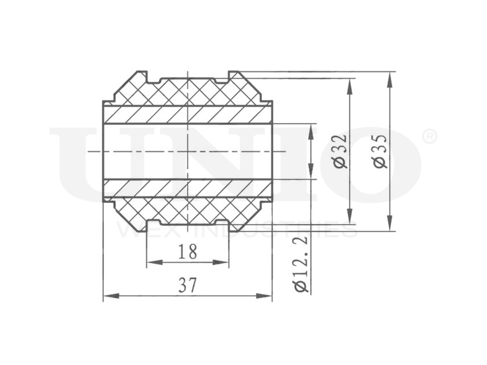 Втулка заднего стабилизатора UNIO RMP-10037