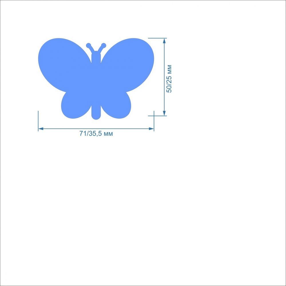 Заготовка &#39;&#39;Бабочка -1, набор&#39;&#39; , фетр 1 мм (1уп = 5наборов)