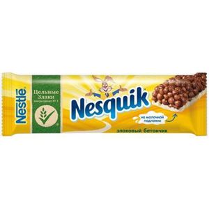 БАТОНЧИК ШОКОЛ NESQUIK ЦЕЛЬНЫЕ ЗЛАКИ 25ГР