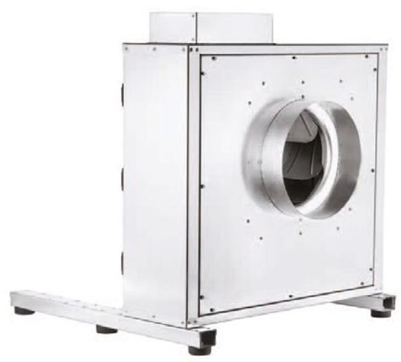Кухонный вытяжной вентилятор TKBR 400M с назад загнутыми лопатками (Sysimple)