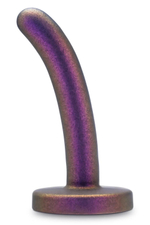 Фиолетовая насадка с гладкой поверхностью Surrender 4.75 Inch Beginner Pegging Dildo - 12 см. (Цвет: фиолетовый)