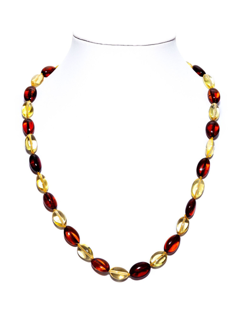 Уникальные бусы из янтаря с инклюзом, длина 51 см, бусины до 15 на 10 мм. Бусы из цельного янтаря