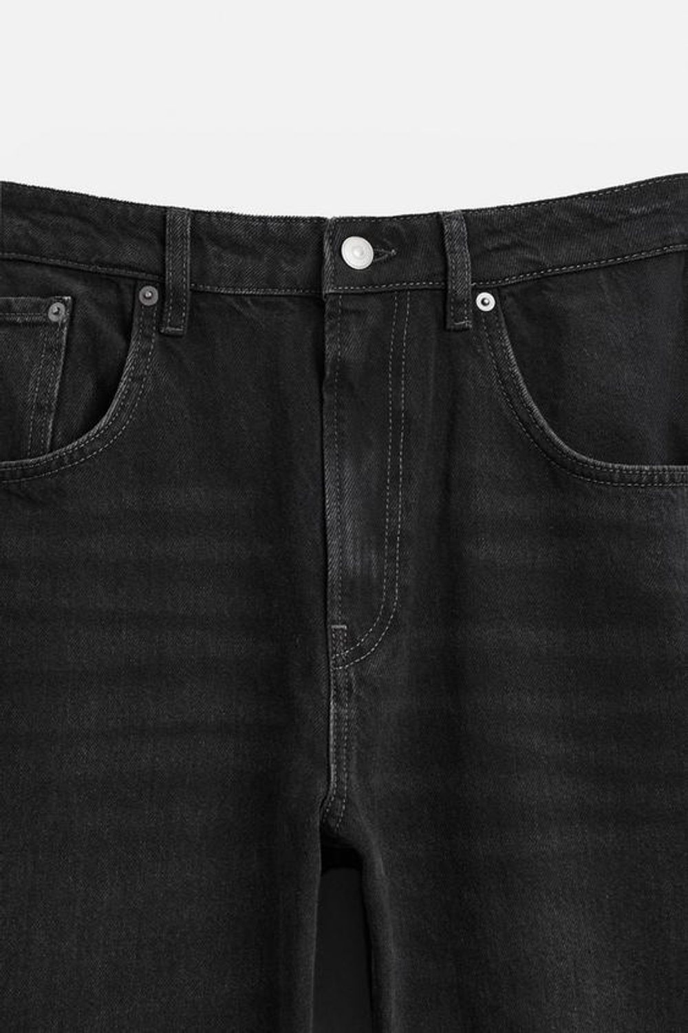 ZARA ДЖИНСЫ BAGGY FIT, ЧЕРНЫЙ