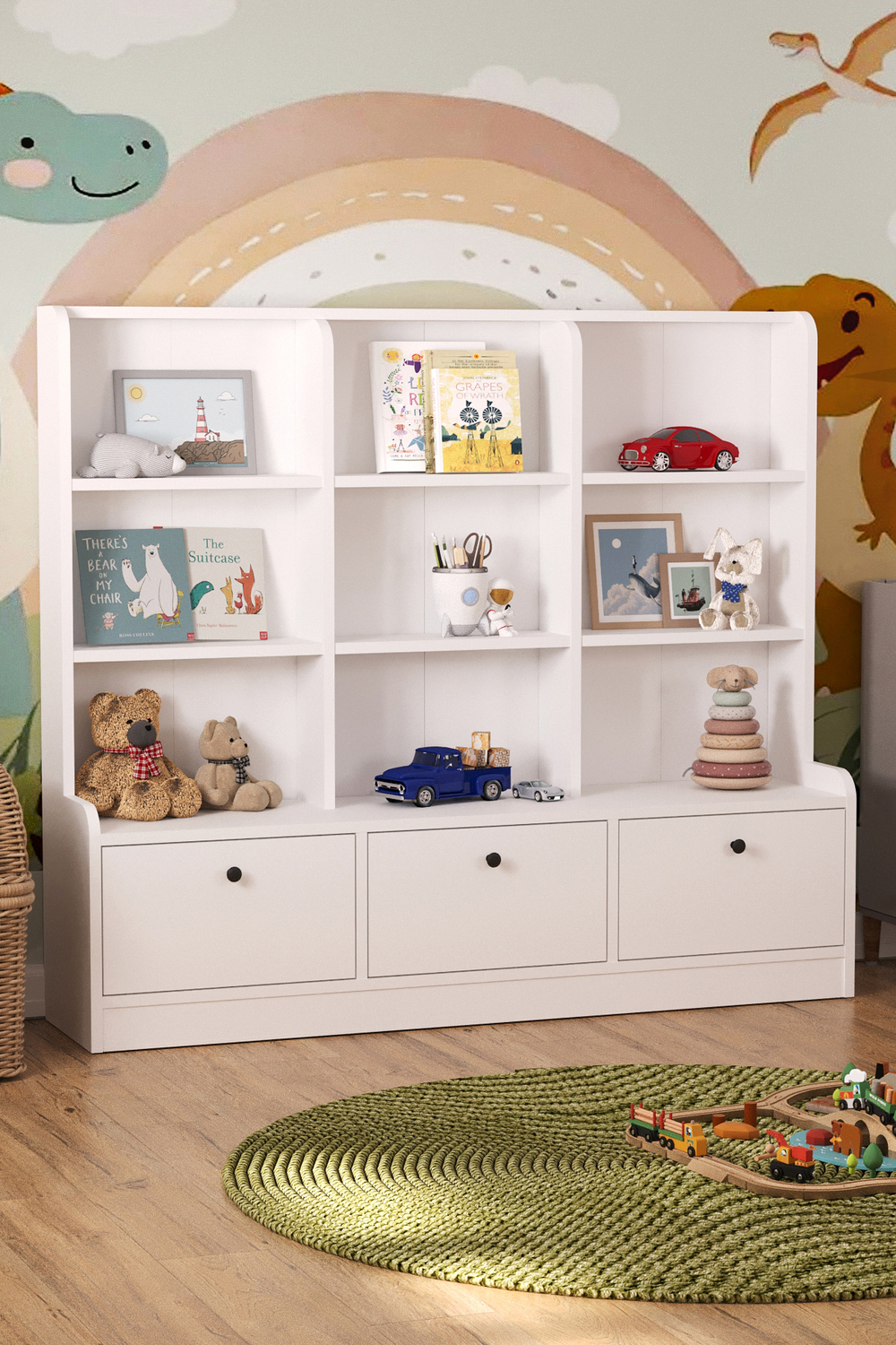 Шкаф для игрушек DEMET - белый