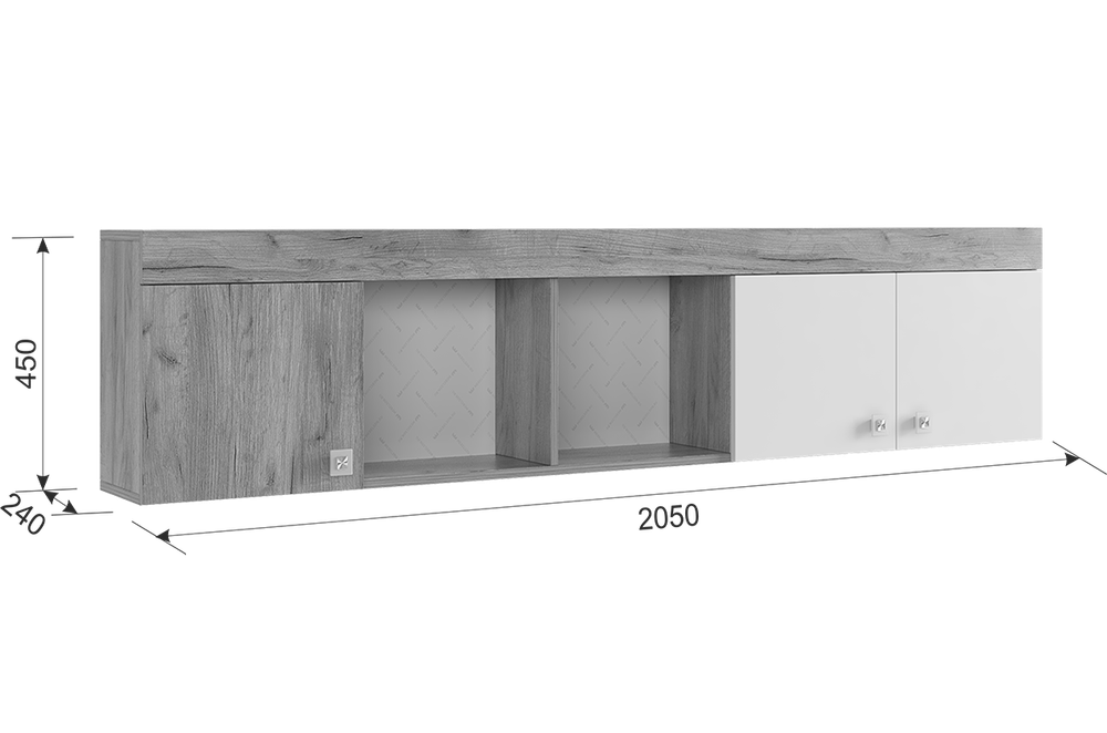 Набор детской мебели Форсаж К2 (дуб крафт золотой/белый)