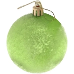 Новогодние шары 7см (набор 3шт) «Мягкий блеск», салатовый