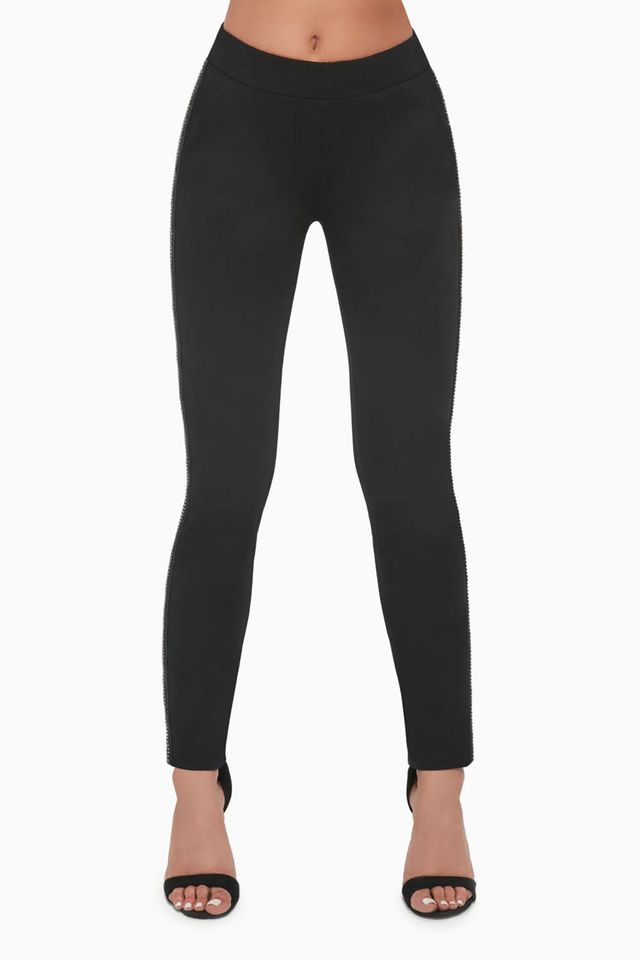 Леггинсы черные Rachel с эффектом push-up и карманами