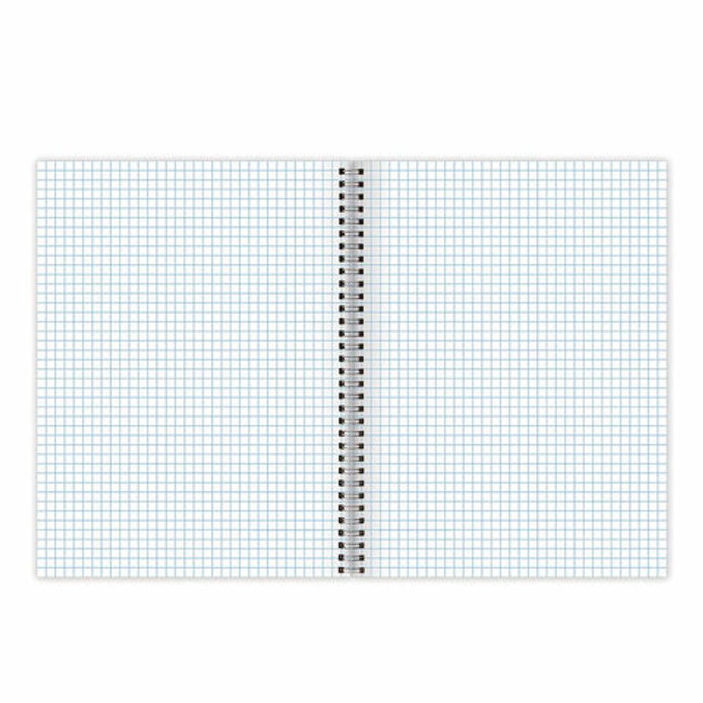 Тетрадь А4, 120 л., BRAUBERG, гребень, клетка, обложка твердая, "Office", 404073