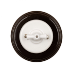 Выключатель 1-клавишный, керамика, цвет белый B1-200-01