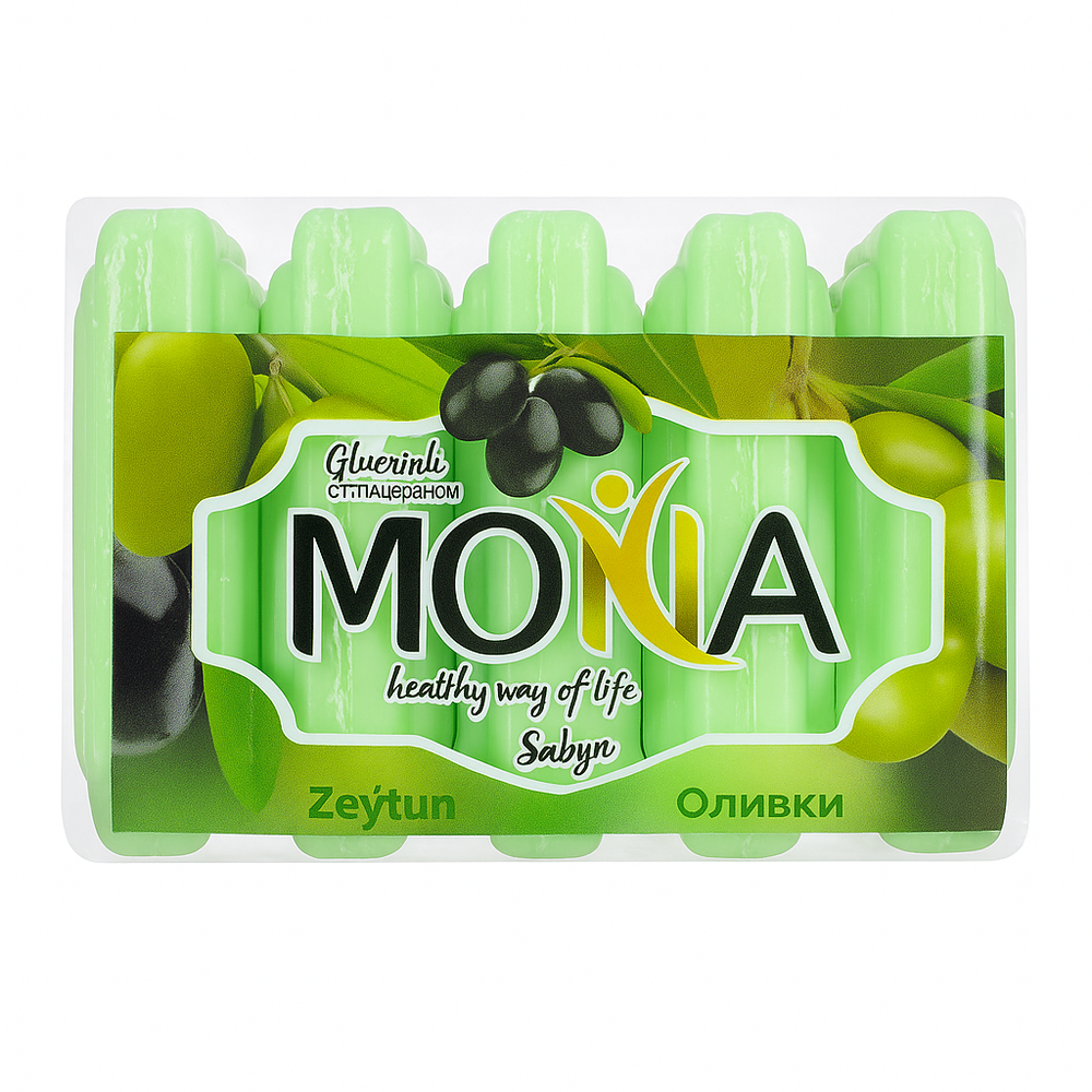 Туалетное мыло Mona Оливки 5 шт 300 гр