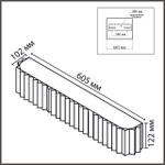 8326/6W MODERNI LN26 423 белый/зеленый, металл/текстиль/пластик Бра E14 6*40W 220V GOFERA