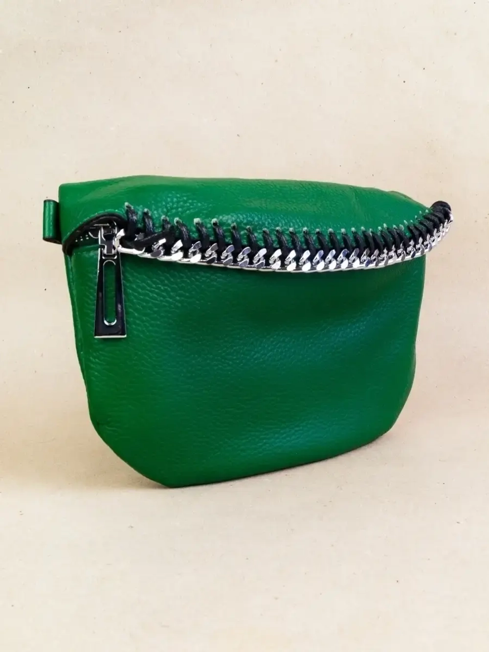 Сумка женская поясная натуральная кожа