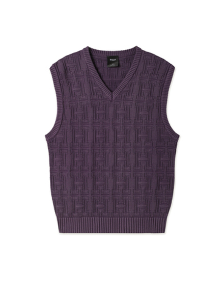 Мужской Жилет Interlaced Jacquard Overdyed