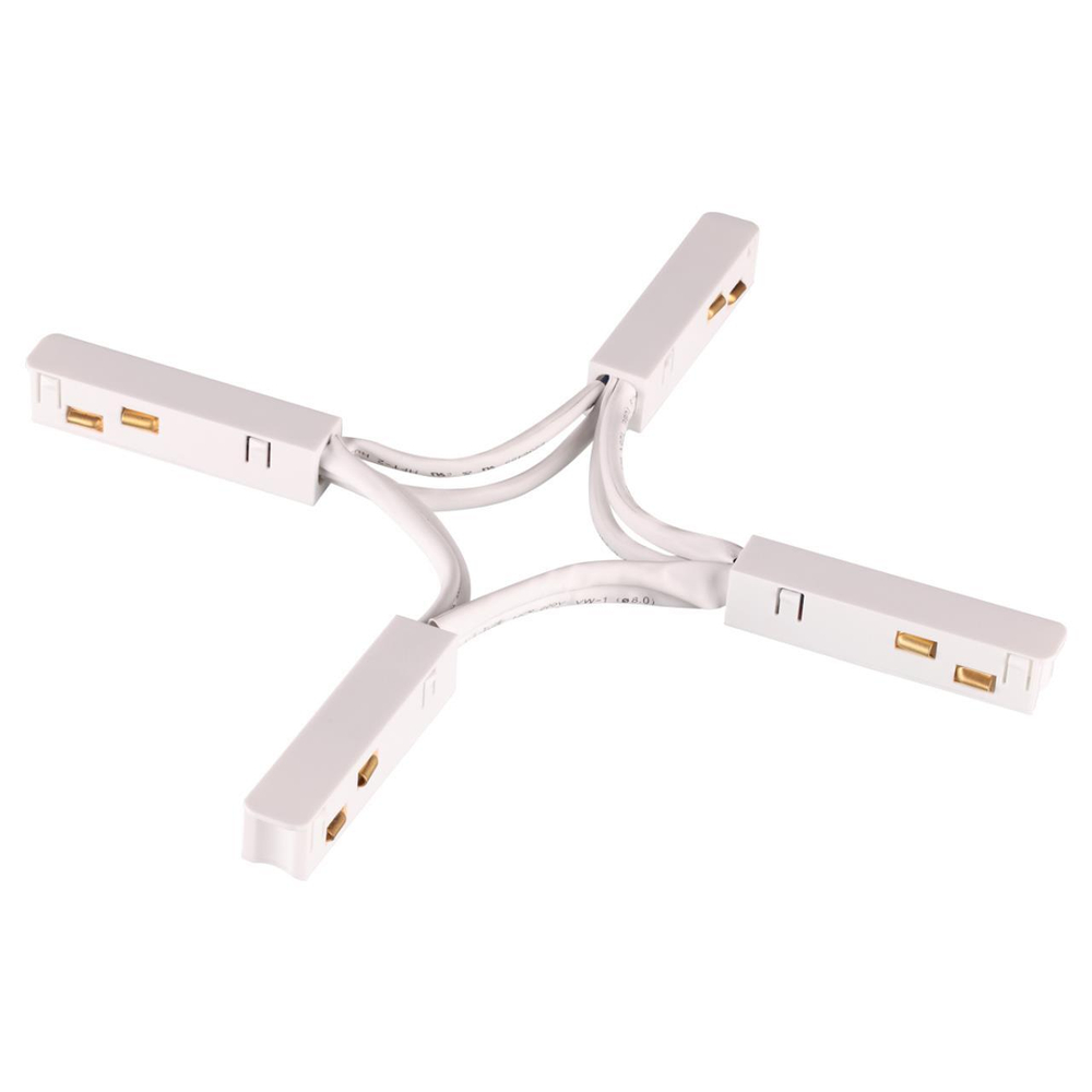 135177 SHINO NT23 000 белый Гибкий токопроводящий соединитель для низковольтного шинопровода "X-образный" IP20 48V FLUM