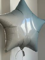 Шар-звезда голубой фольгированный