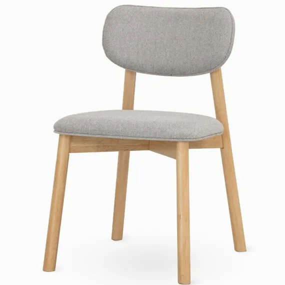 Стул Aristen, натуральный с серым сиденьем