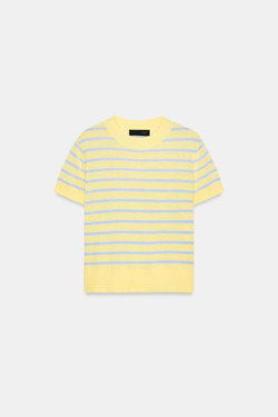 ZARA ДЖЕМПЕР В ПОЛОСКУ С КОРОТКИМ РУКАВОМ, ПОЛОСКИ