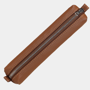 Пенал Cartouche из кожи теленка цвета карамель