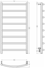 Сунержа Галант 4.0 1000х500 МЭМ правый