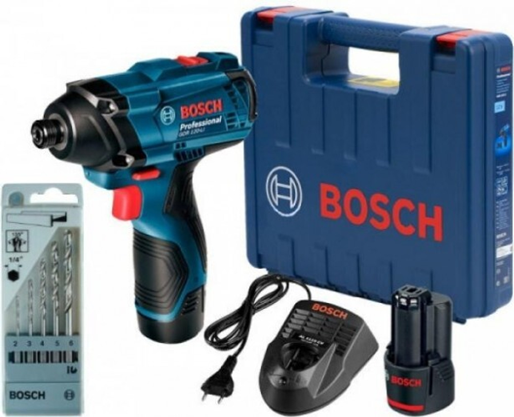Гайковерт аккумуляторный BOSCH GDR 120-LI 06019F0005 2х1,5Ач, кейс