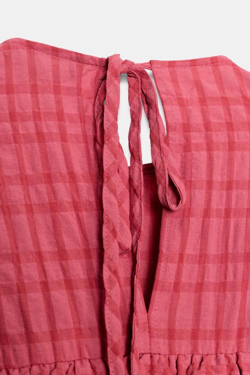 ZARA ПЛАТЬЕ МИДИ С ЖАТКОЙ, РОЗОВЫЙ