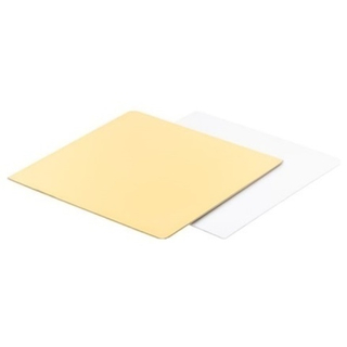 Поднос квадрат(1,5мм) 300*300 золото картон 1 шт