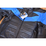 мотокуртка кожаная Riders black/blue L