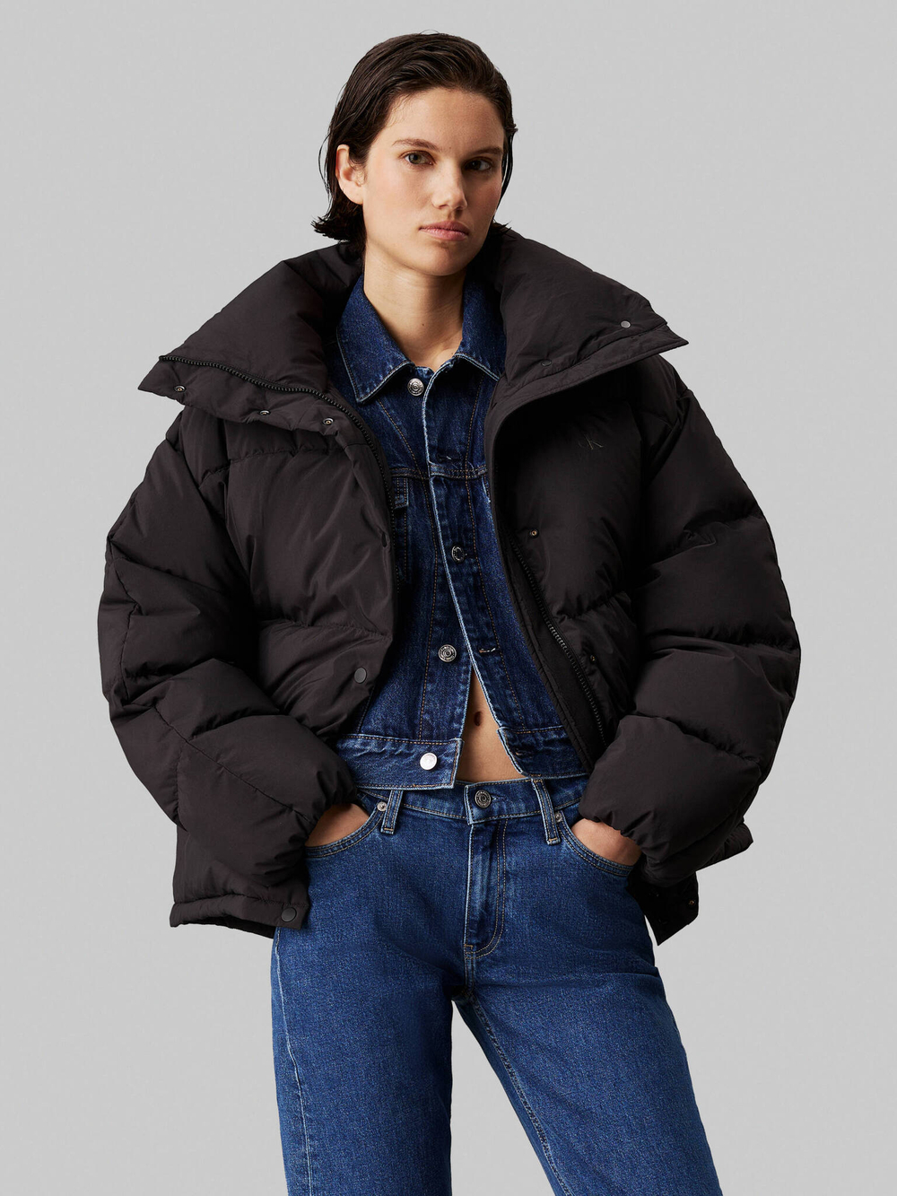 Пуховая куртка CALVIN KLEIN JEANS - черный(J20J224922)