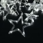 Электрогирлянда-занавес комнатная "Звезды" 3х0,5 м, 108 LED, холодный белый, 220 V, ЗОЛОТАЯ СКАЗКА, 591355