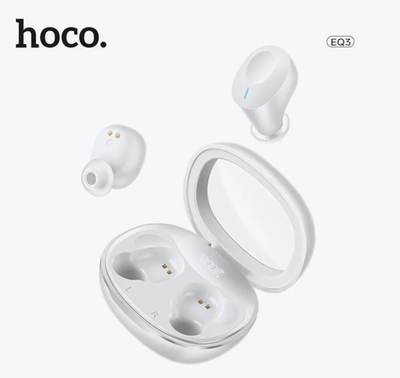 Bluetooth - гарнитура HOCO EQ3, TWS вакуумные, BT5.3, 40/300mAh Black
