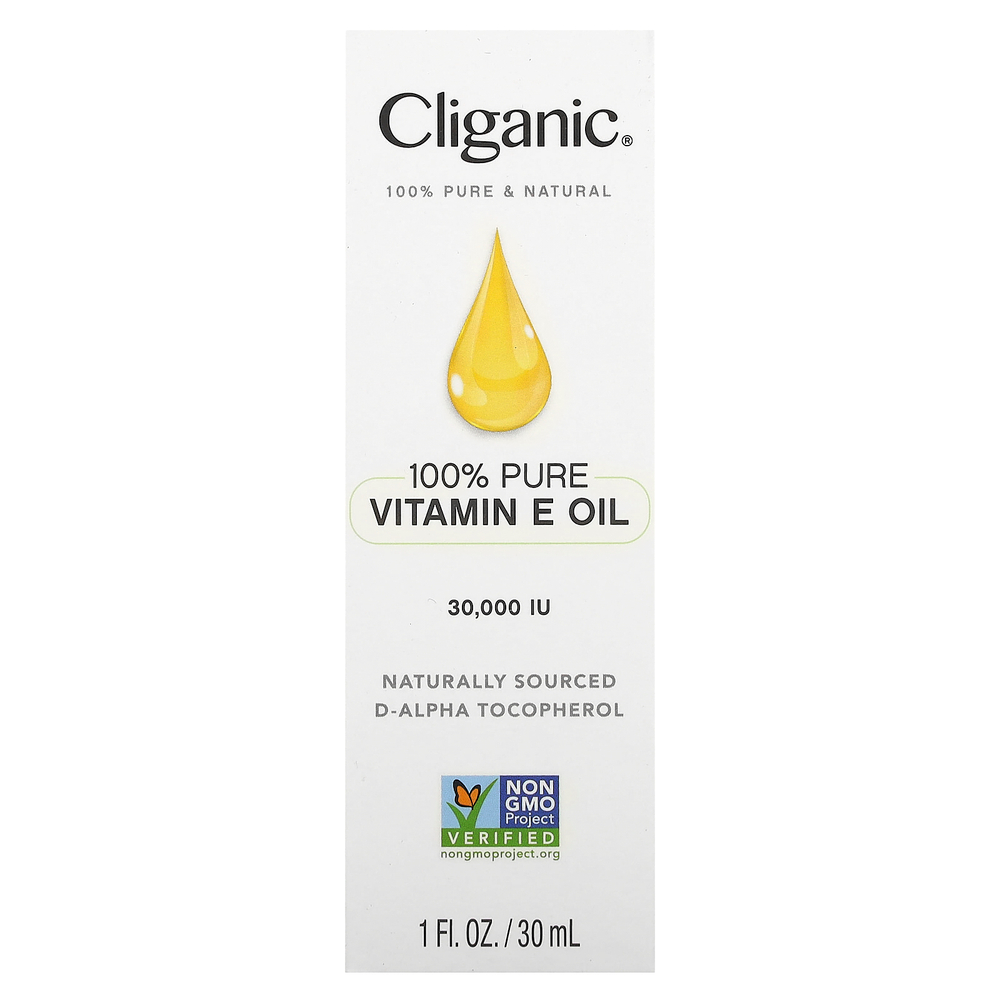Cliganic, на 100% чистое масло с витамином Е, 30 000 МЕ, 30 мл (1 жидк. унция)