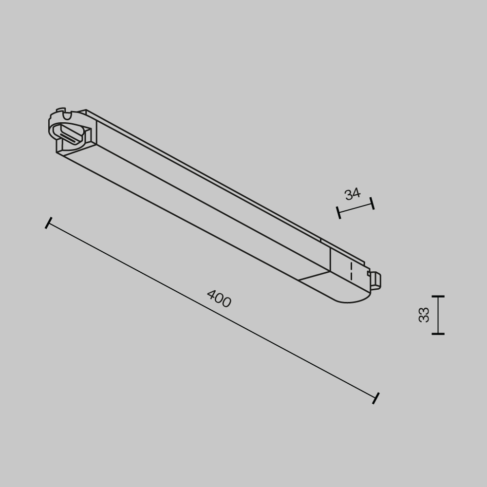 Трековый светильник Maytoni Technical TR000-1-12W3K-B