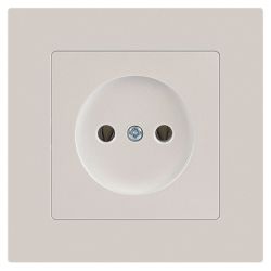 Розетка Intro Accent 6-201-06 2P 16А-250В IP20 СУ AL/CU перламутр | Intro