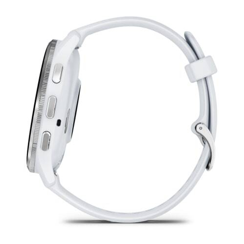 Смарт часы Garmin Venu 3 белые с серебристым безелем