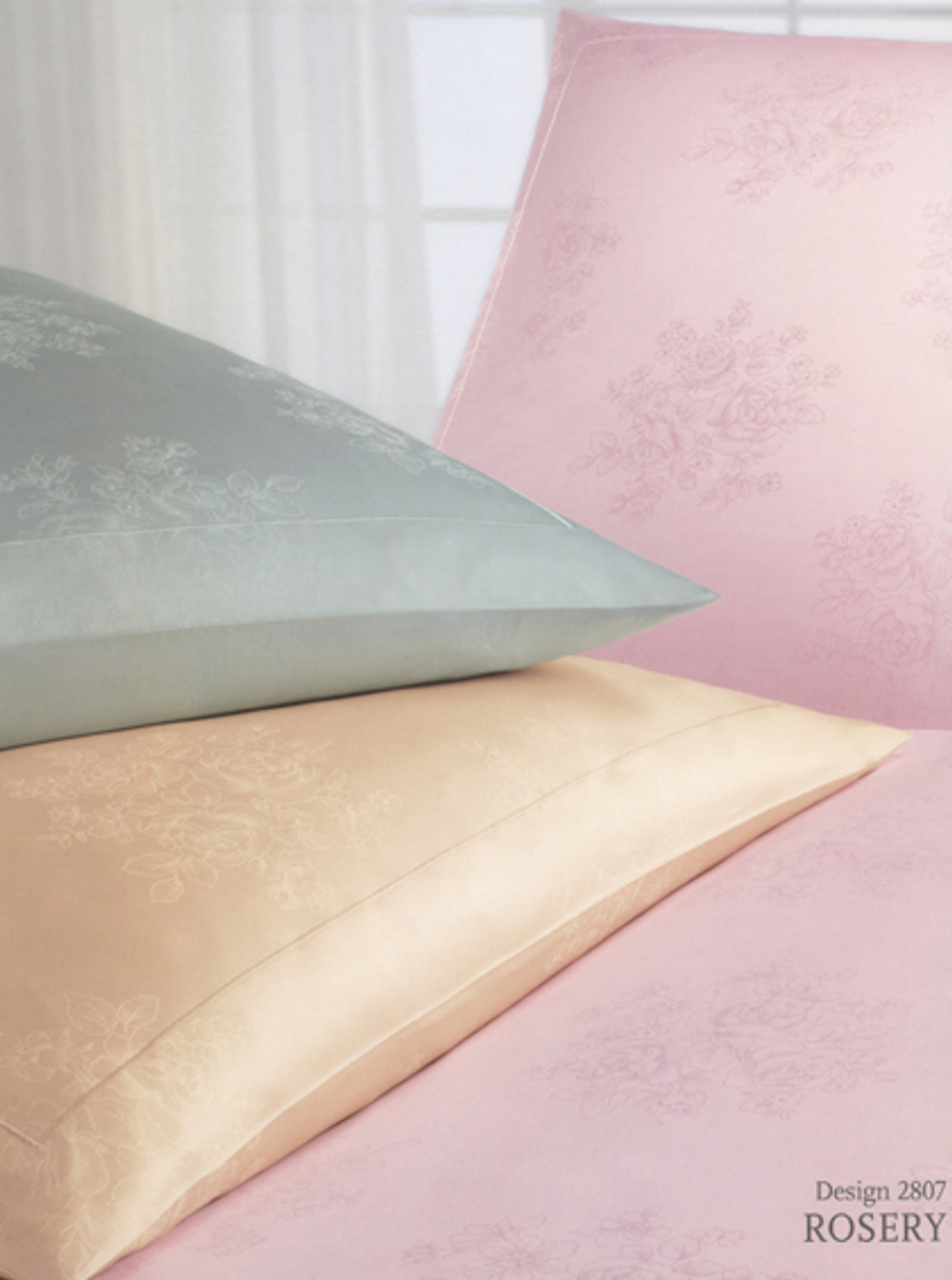 Наволочка 40x15 Elegante Rosery бледно-зеленая Германия