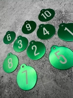 Номерки на ключи, металл