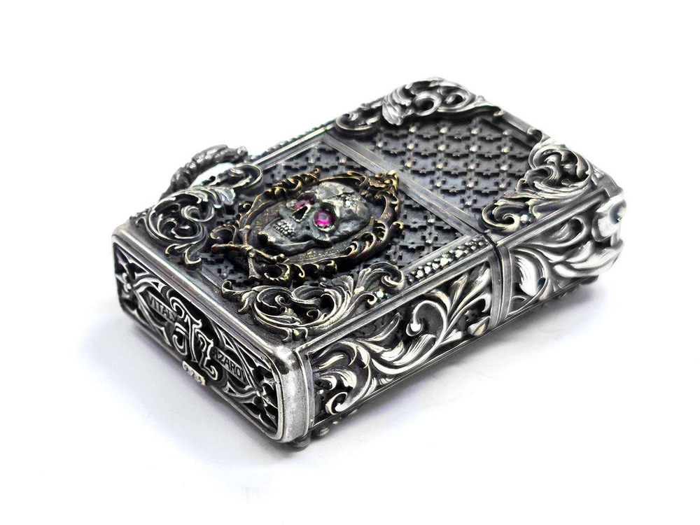 Зажигалка из серебра Pirat-1 AZL-003