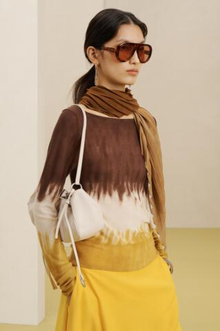 ZARA СВИТЕР С ШИРОКИМ ВОРОТНИКОМ, ТЕМНО-КОРИЧНЕВЫЙ